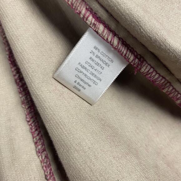 Christopher & Banks Jacket Womens Medium Red Paisley Corduroy Button Up Trucker - Picture 14 of 16